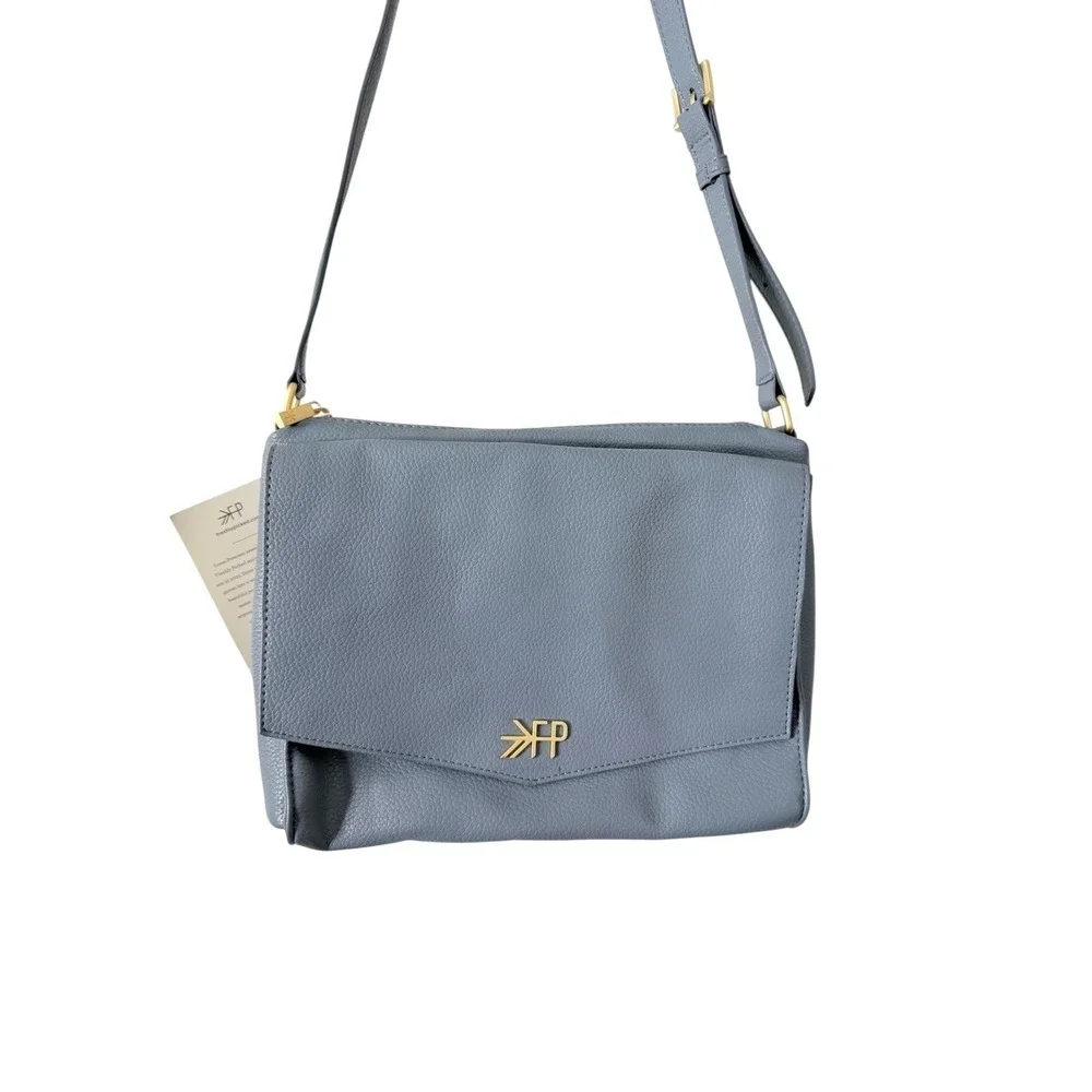 Freshly Picked Classic Crossbody Diaper Bag NWT Vegan Leather Gold‎ Hardware